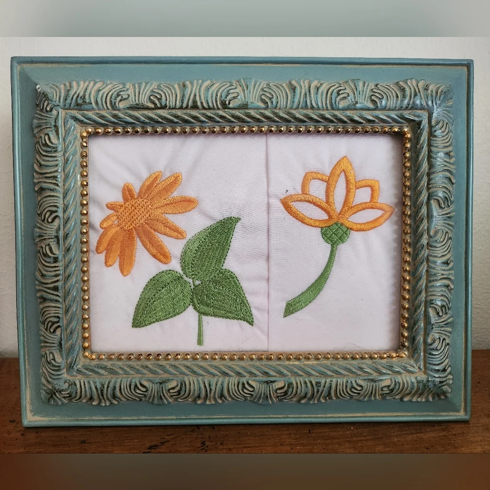 Hand Crafted embroidery flowers
